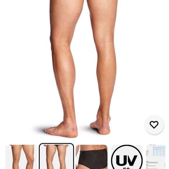 Speedo Mens Swimsuit Powerflex Eco Solid Swim Briefs black Size 34 Nwt - Picture 2 of 9